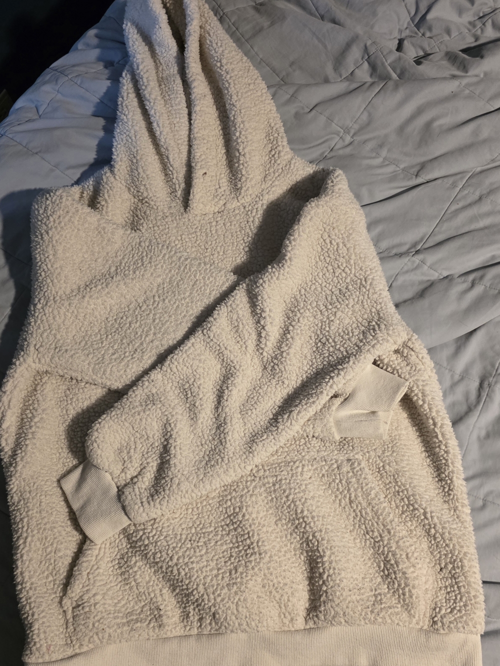 Source Unknown Cream Sherpa Hoodie